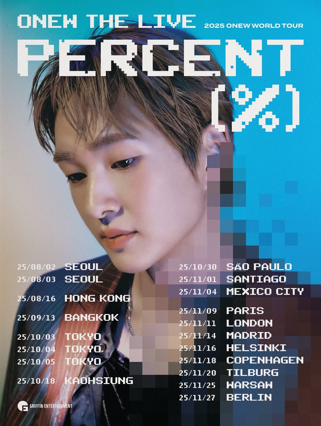Onew Onew the Live: Percent (%) Tour Poster 2025